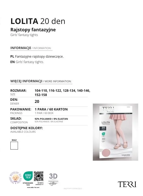 LOLITA 20 den – Białe - obrazek 3